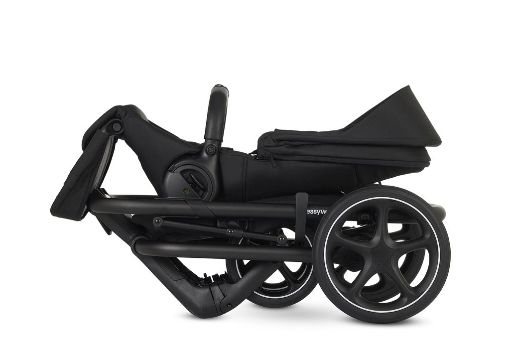 EASYWALKER Kočík kombinovaný Jimmey 2v1 Pepper Black LITE RWS + KIDDY Evoluna i-size 2 + základňa