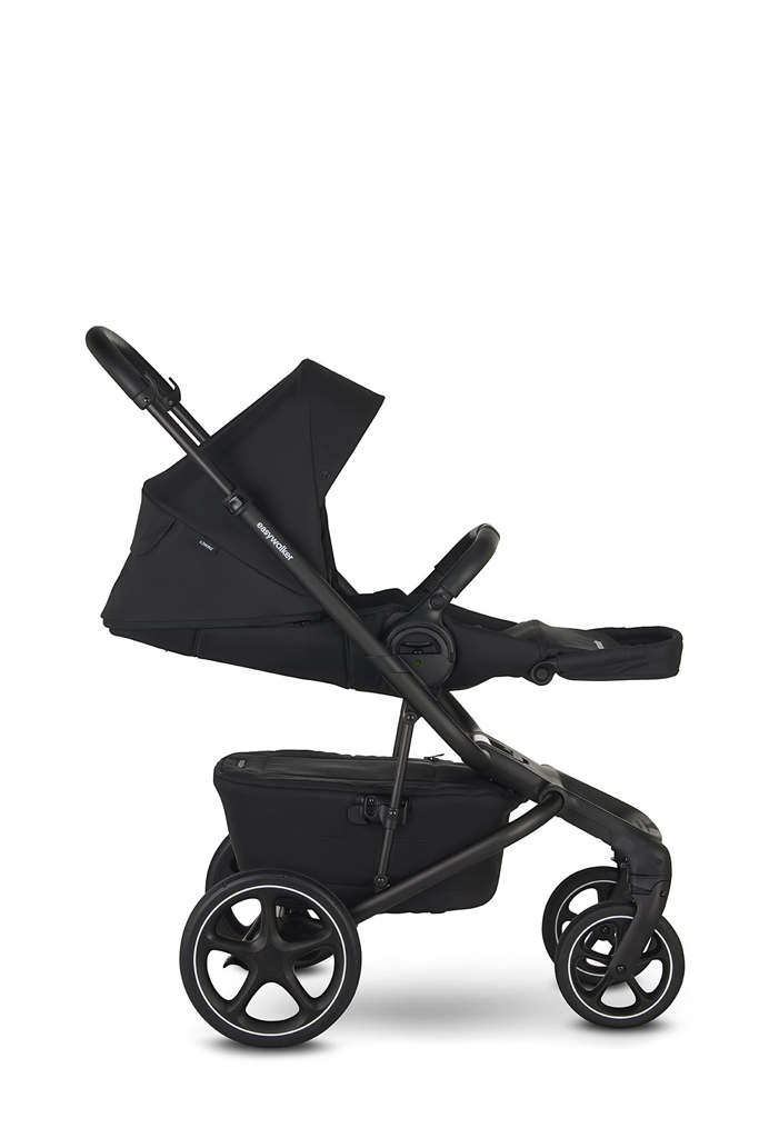 EASYWALKER Kočík kombinovaný Jimmey 2v1 Pepper Black LITE RWS + KIDDY Evoluna i-size 2 + základňa