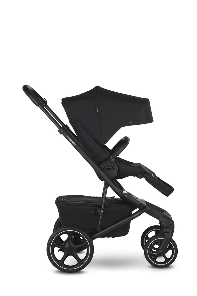 EASYWALKER Kočík kombinovaný Jimmey 2v1 Pepper Black LITE RWS + KIDDY Evoluna i-size 2 + základňa