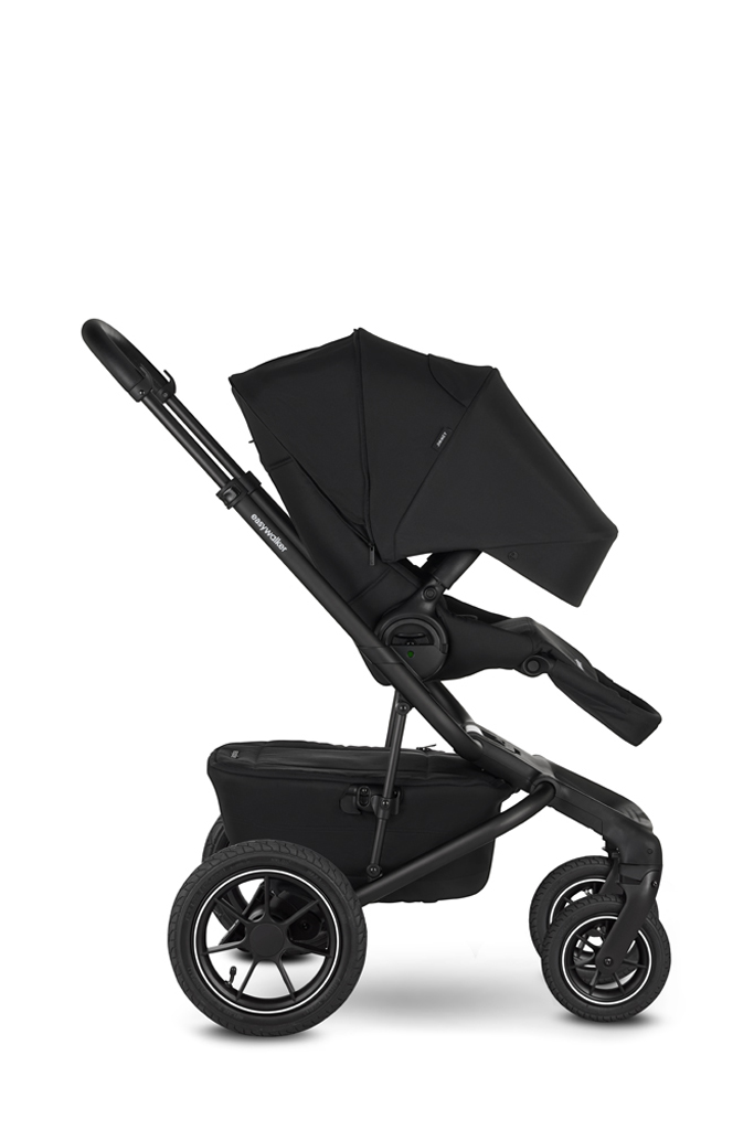 EASYWALKER Kočík kombinovaný Jimmey 2v1 Pepper Black LITE AIR + KIDDY Evoluna i-size 2 + základňa