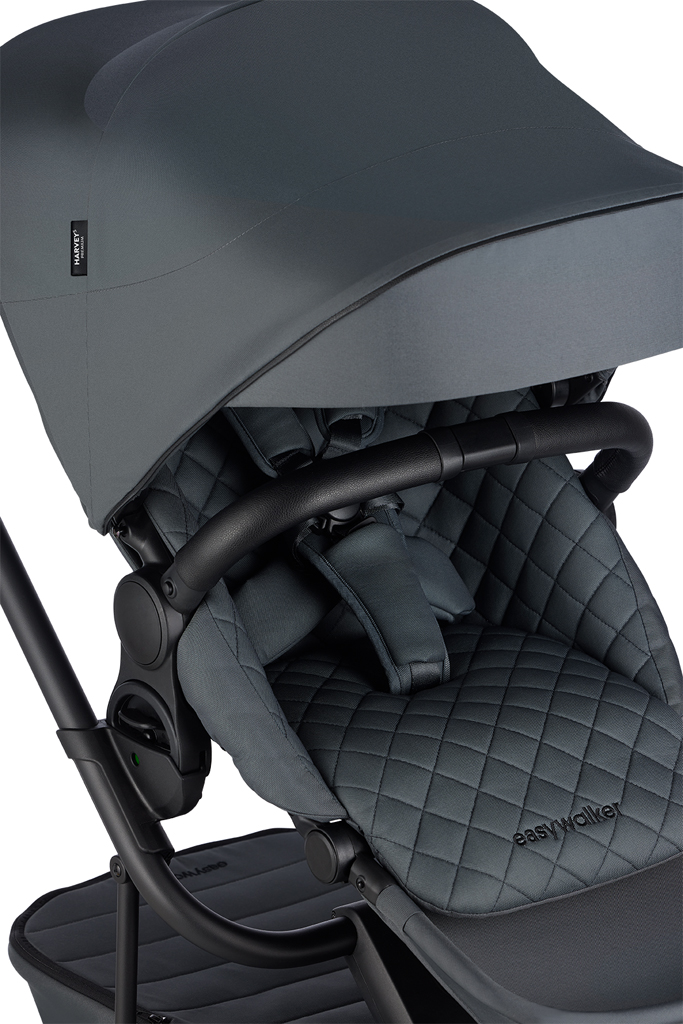 EASYWALKER Kočík kombinovaný Harvey⁵ Premium Mineral Grey XXL RWS + KIDDY Evoluna i-size 2