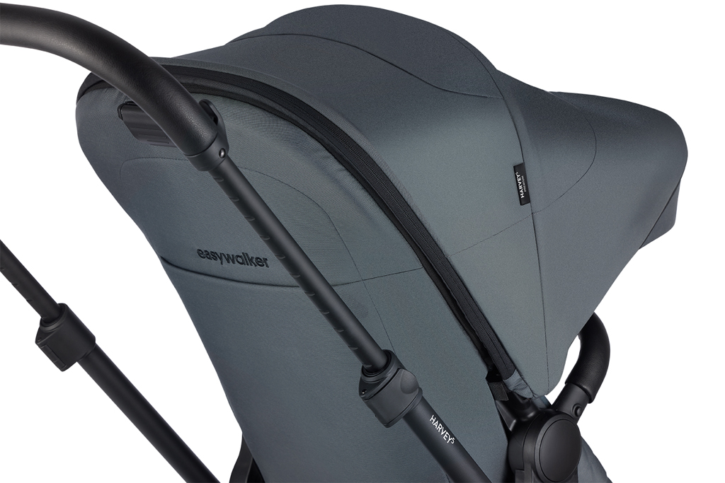 EASYWALKER Kočík kombinovaný Harvey⁵ Premium 2v1 Mineral Grey LITE RWS + KIDDY Evoluna i-size 2
