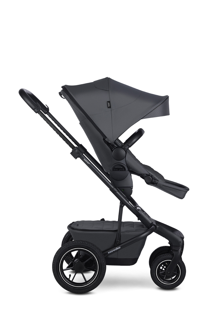 EASYWALKER Kočík kombinovaný Harvey⁵ Premium 2v1 Mineral Grey LITE AIR + KIDDY Evoluna i-size 2