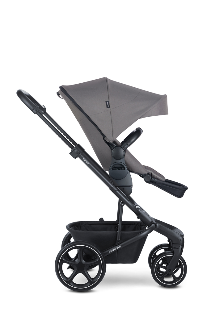 EASYWALKER Kočík kombinovaný Harvey⁵ Pebble Grey XXL RWS + KIDDY Evoluna i-size 2 + základňa