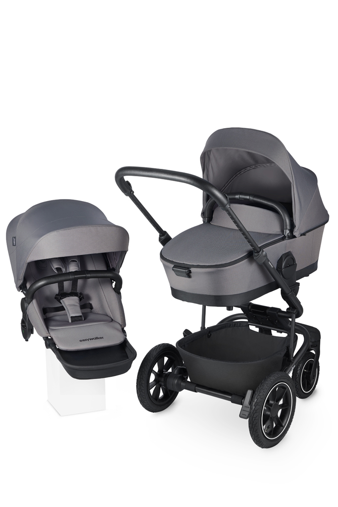 EASYWALKER Kočík kombinovaný Harvey⁵ Pebble Grey XXL AIR + KIDDY Evoluna i-size 2 + základňa