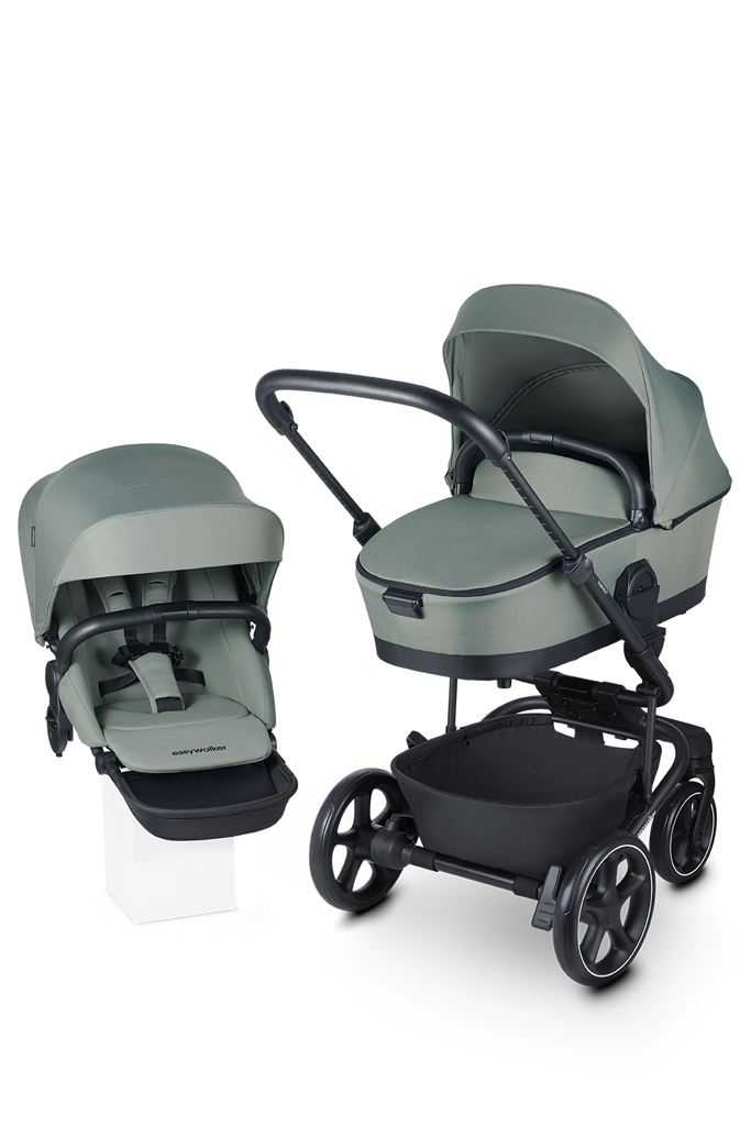 EASYWALKER Kočík kombinovaný Harvey⁵ Agave Green XXL RWS + KIDDY Evoluna i-size 2 + základňa