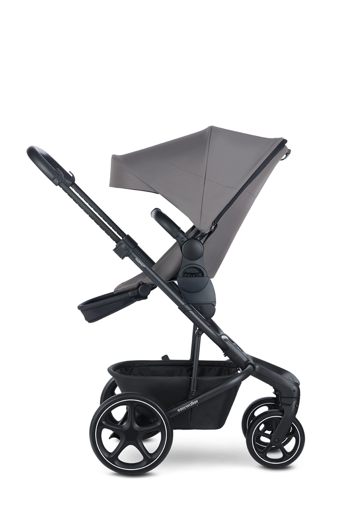 EASYWALKER Kočík kombinovaný Harvey⁵ 2v1 Pebble Grey LITE RWS + KIDDY Evoluna i-size 2 + základňa