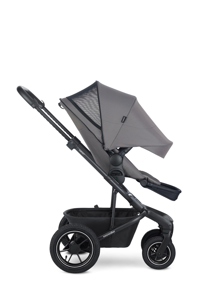 EASYWALKER Kočík kombinovaný Harvey⁵ 2v1 Pebble Grey LITE AIR + KIDDY Evoluna i-size 2 + základňa