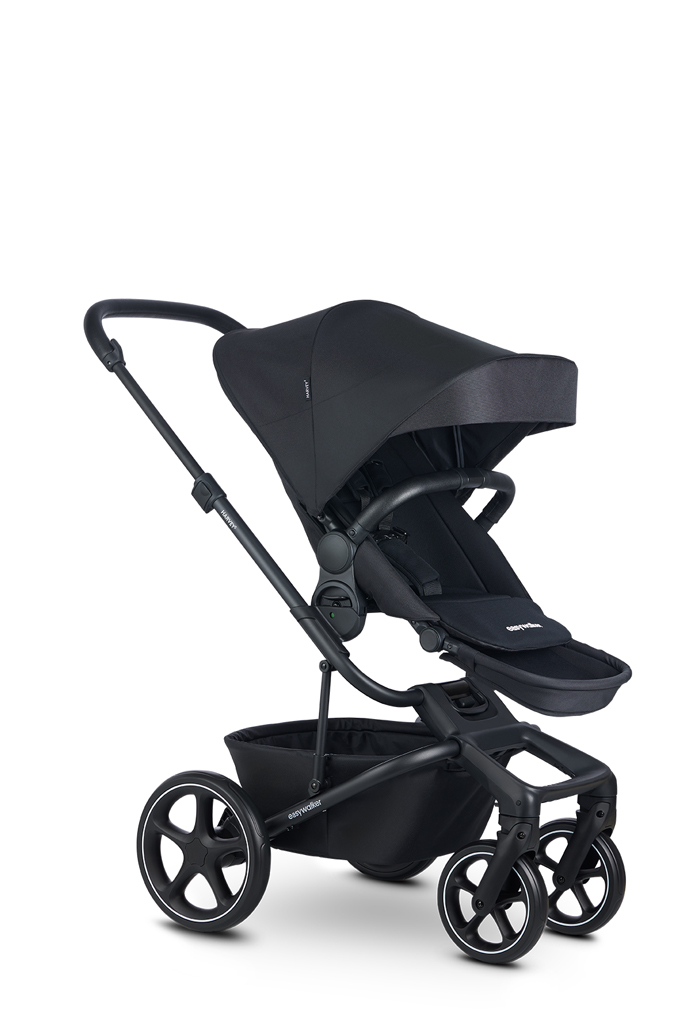 EASYWALKER Kočík kombinovaný Harvey⁵ 2v1 Midnight Black LITE RWS +KIDDY Evoluna i-size 2,základňa