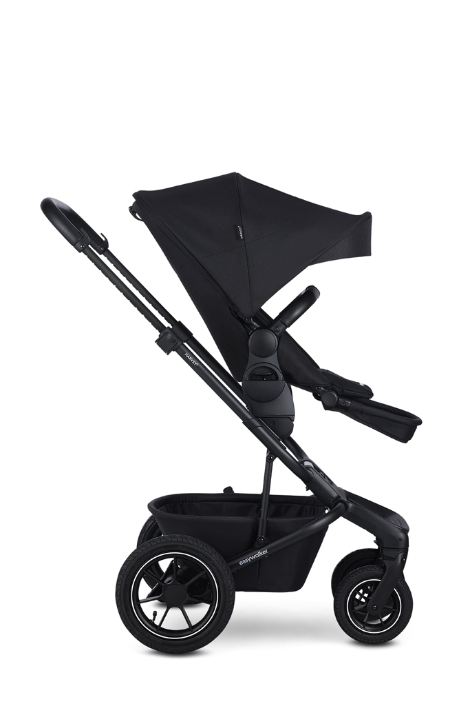 EASYWALKER Kočík kombinovaný Harvey⁵ 2v1 Midnight Black LITE AIR +KIDDY Evoluna i-size 2,základňa