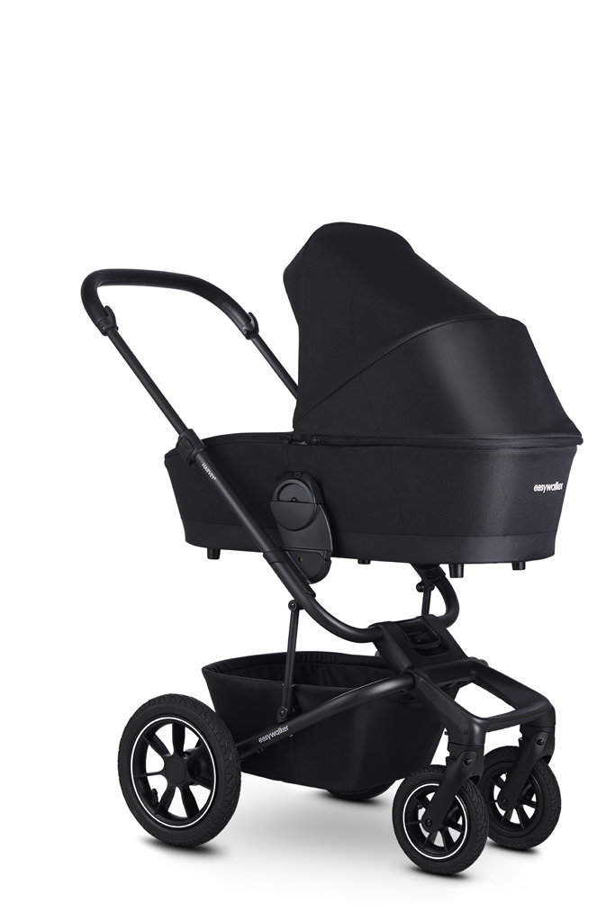 EASYWALKER Kočík kombinovaný Harvey⁵ 2v1 Midnight Black LITE AIR +CYBEX Aton B2 i-Size,základňa
