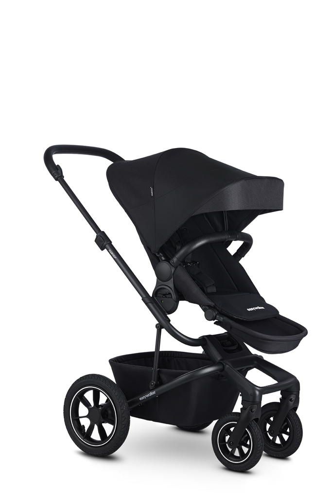 EASYWALKER Kočík kombinovaný Harvey⁵ 2v1 Midnight Black LITE AIR +CYBEX Aton B2 i-Size,základňa