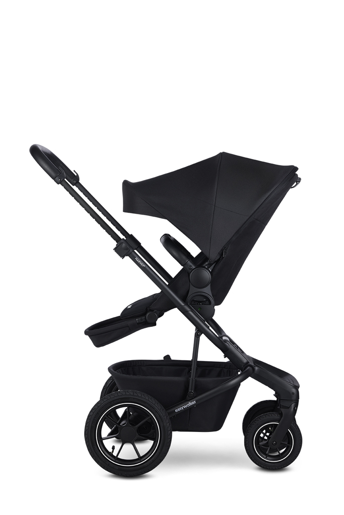 EASYWALKER Kočík kombinovaný Harvey⁵ 2v1 Midnight Black LITE AIR +CYBEX Aton B2 i-Size,základňa