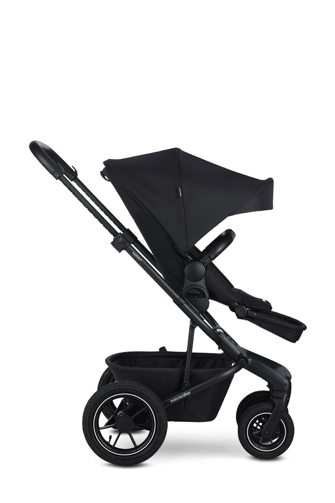 EASYWALKER Kočík kombinovaný Harvey⁵ 2v1 Midnight Black LITE AIR +CYBEX Aton B2 i-Size,základňa