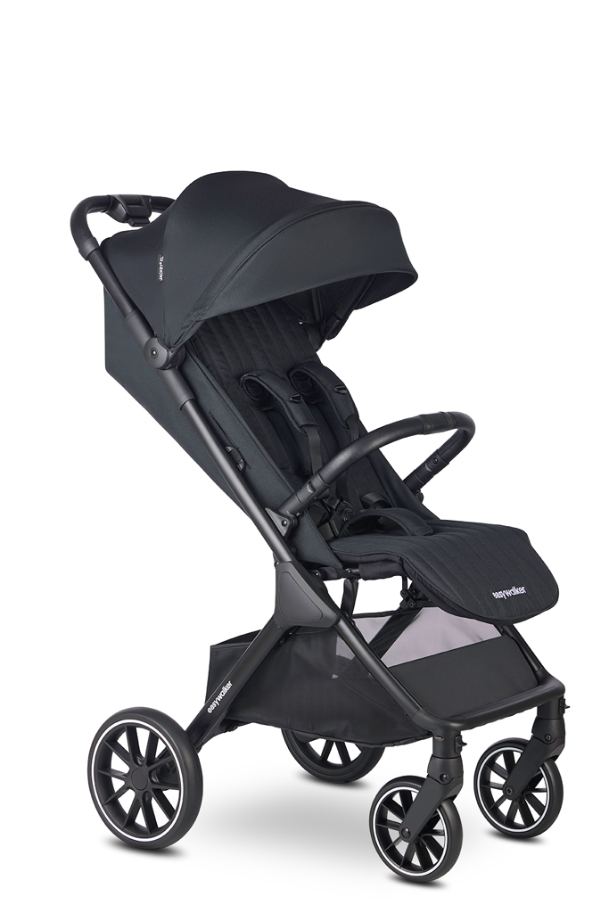 EASYWALKER Kočík športový Jackey2 XL Midnight Black + PETITE&amp;MARS fusak Jibot ZADARMO