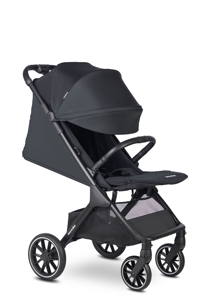 EASYWALKER Kočík športový Jackey2 XL Midnight Black + PETITE&amp;MARS fusak Jibot ZADARMO