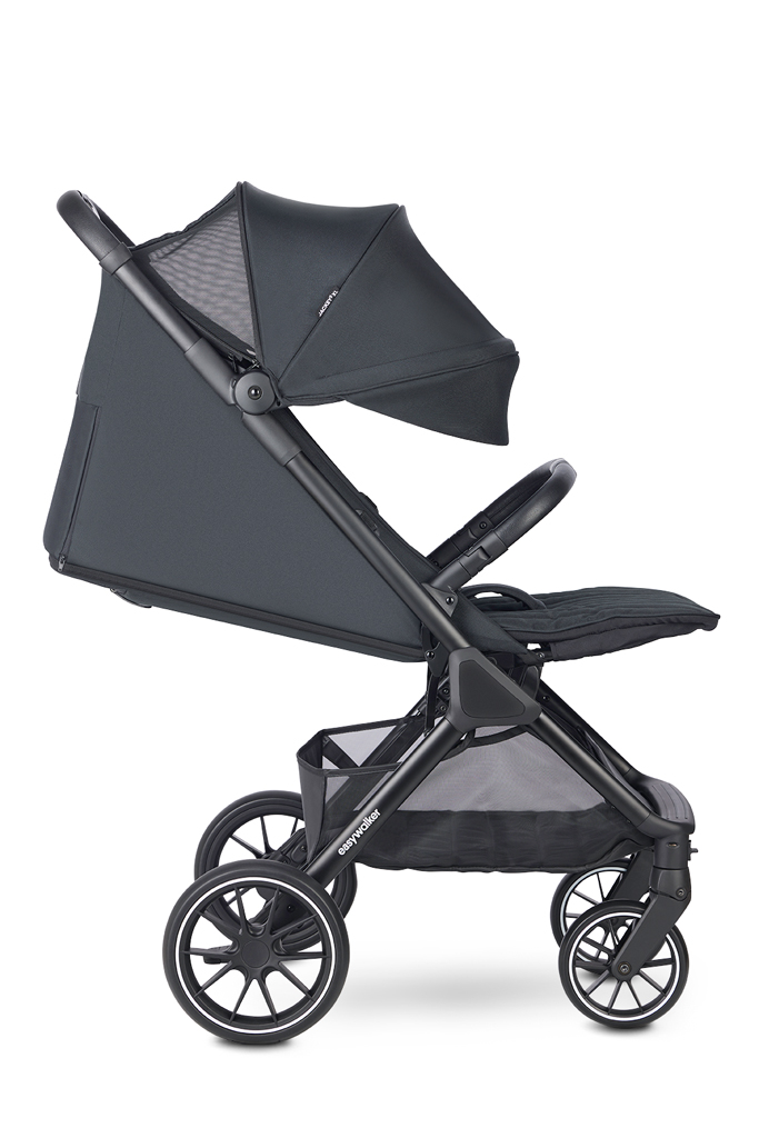 EASYWALKER Kočík športový Jackey2 XL Midnight Black + PETITE&amp;MARS fusak Jibot ZADARMO