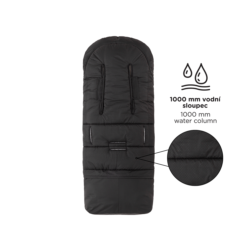 EASYWALKER Kočík športový Jackey2 XL Midnight Black + PETITE&amp;MARS fusak Jibot ZADARMO