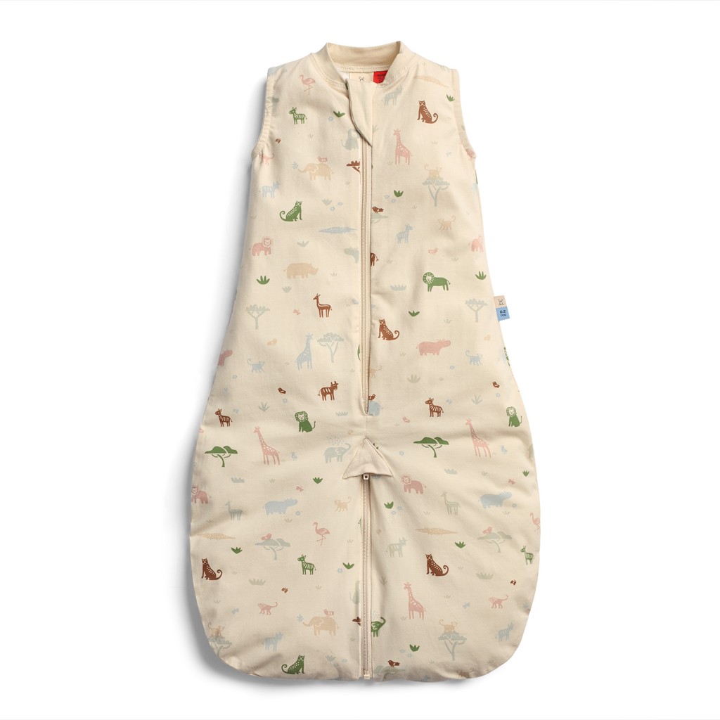 ERGOPOUCH Vak a overal na spanie 2v1 organická bavlna Suit Savannah 8-24 m, 8-14 kg, 0,2 tog