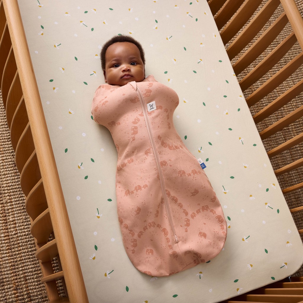 ERGOPOUCH Zavinovačka a vak na spanie 2v1 Cocoon Elephant Parade 6-12 m, 8-10 kg, 1 tog