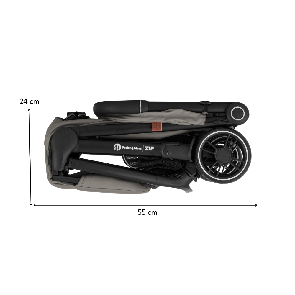 PETITE&amp;MARS Kočík športový Zip Velvet Grey