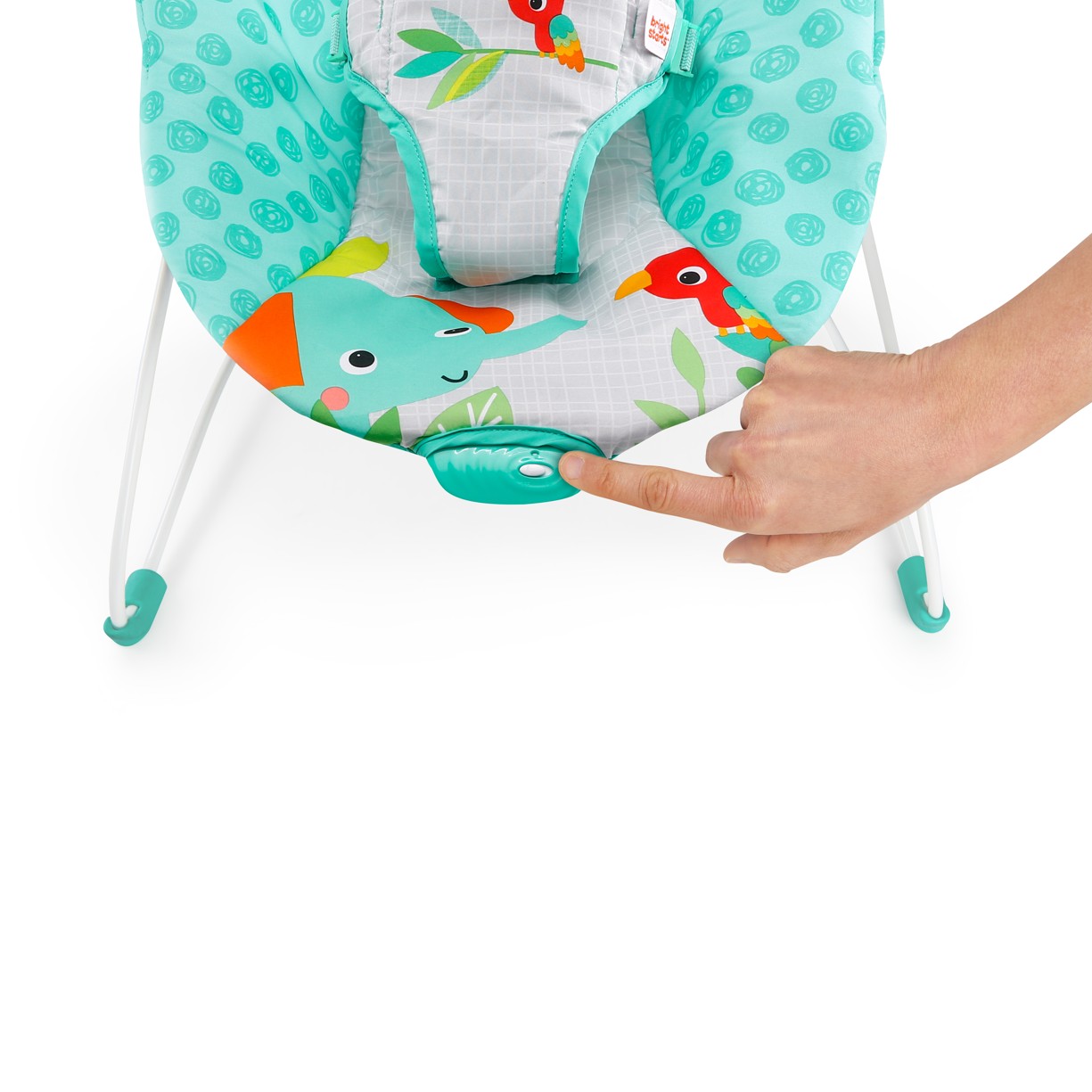 BRIGHT STARTS Lehátko vibrujúce Zig Zag Zebra 0m+, do 9kg