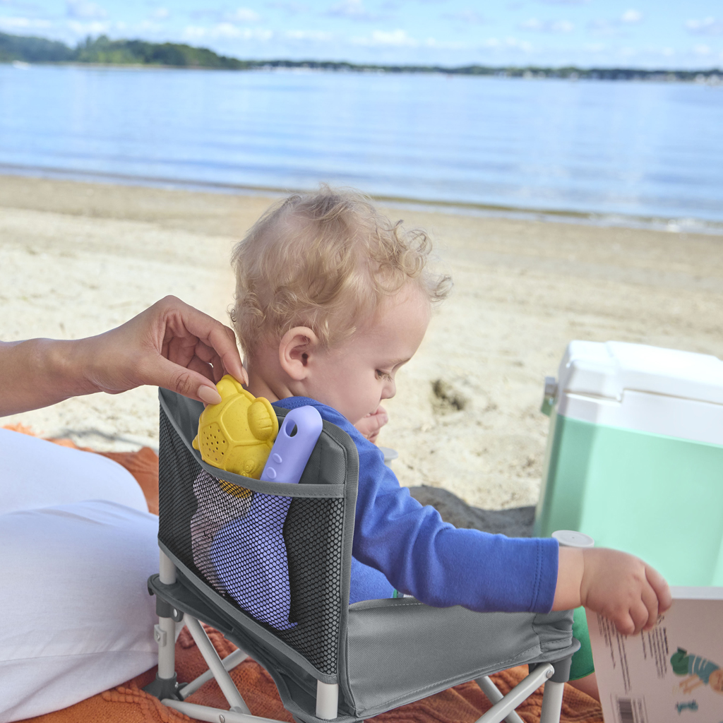 BRIGHT STARTS Stolička jedálenská prenosná Pop 'N Sit™ 6m+ do 15kg