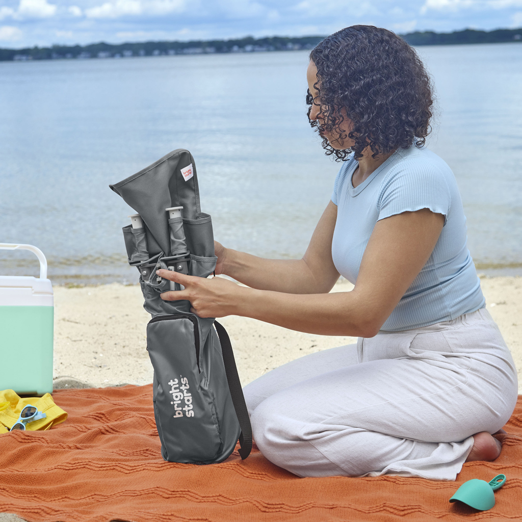 BRIGHT STARTS Stolička jedálenská prenosná Pop 'N Sit™ 6m+ do 15kg