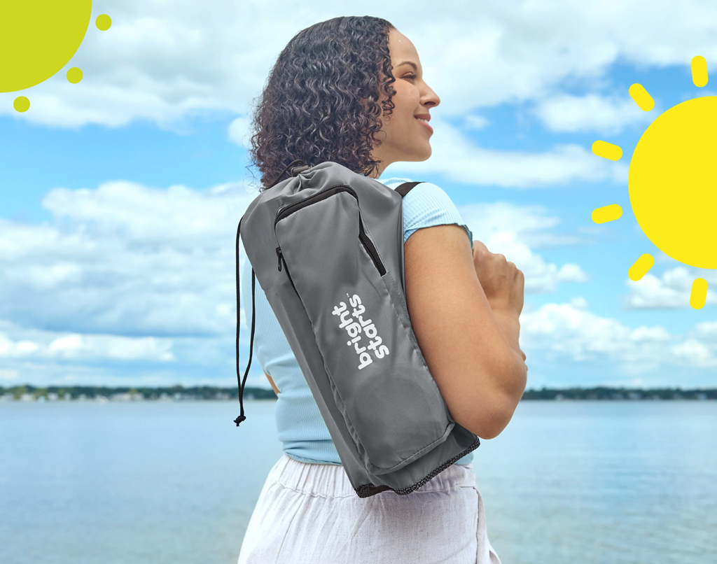 BRIGHT STARTS Stolička jedálenská prenosná Pop 'N Sit™ 6m+ do 15kg