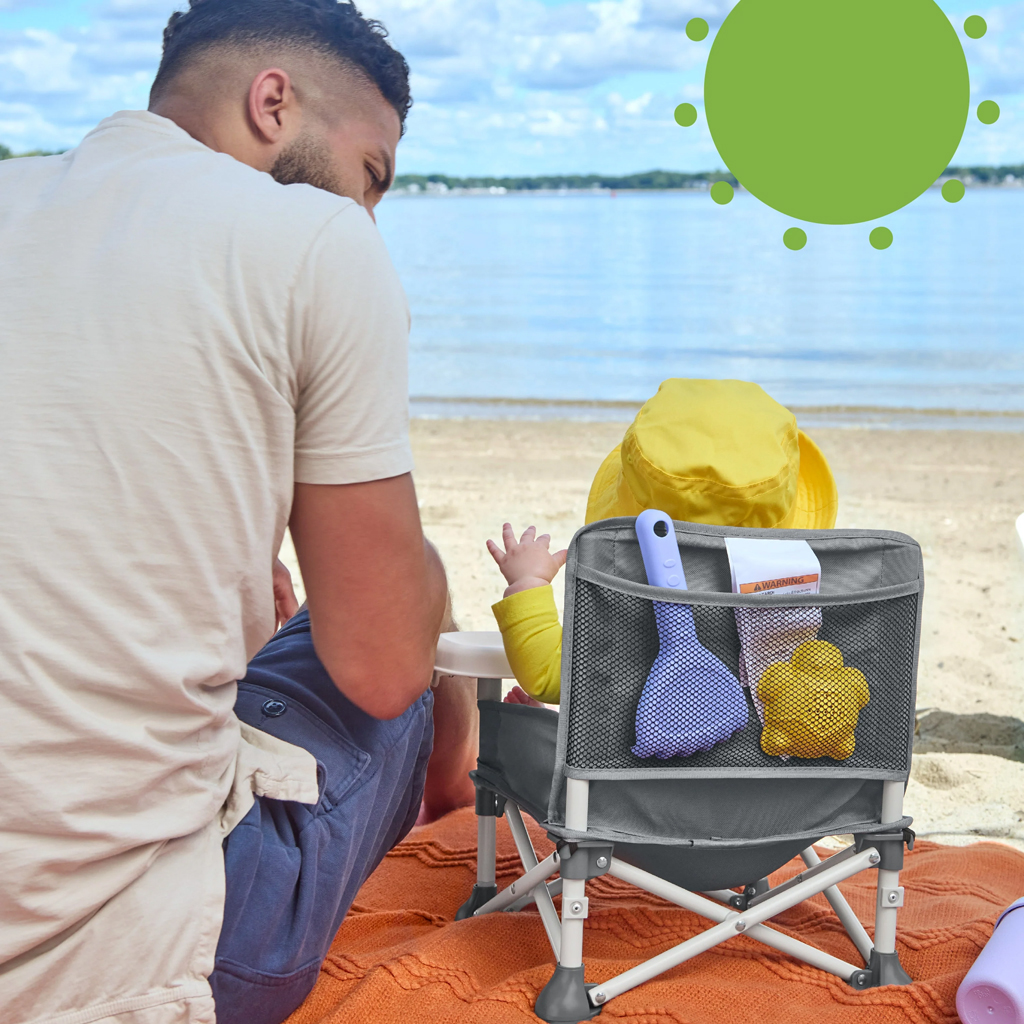 BRIGHT STARTS Stolička jedálenská prenosná Pop 'N Sit™ 6m+ do 15kg