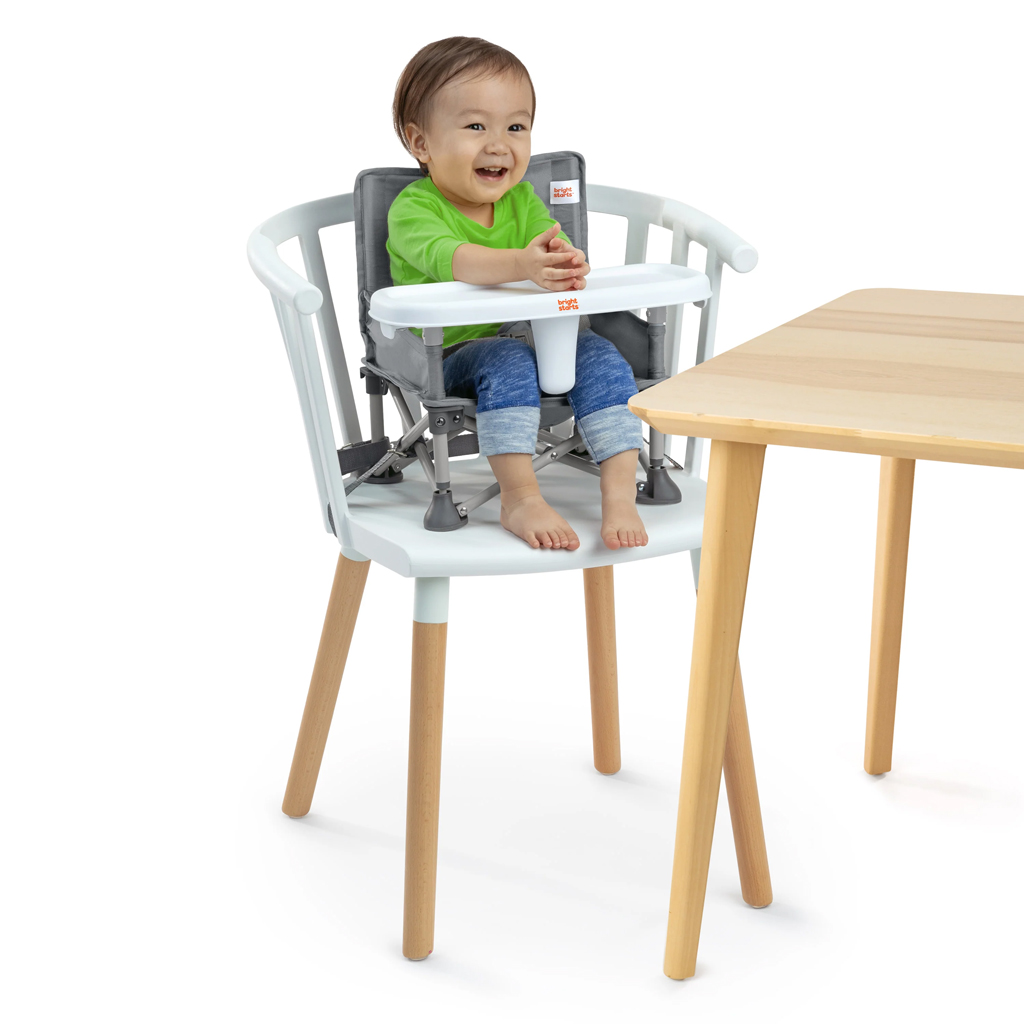 BRIGHT STARTS Stolička jedálenská prenosná Pop 'N Sit™ 6m+ do 15kg