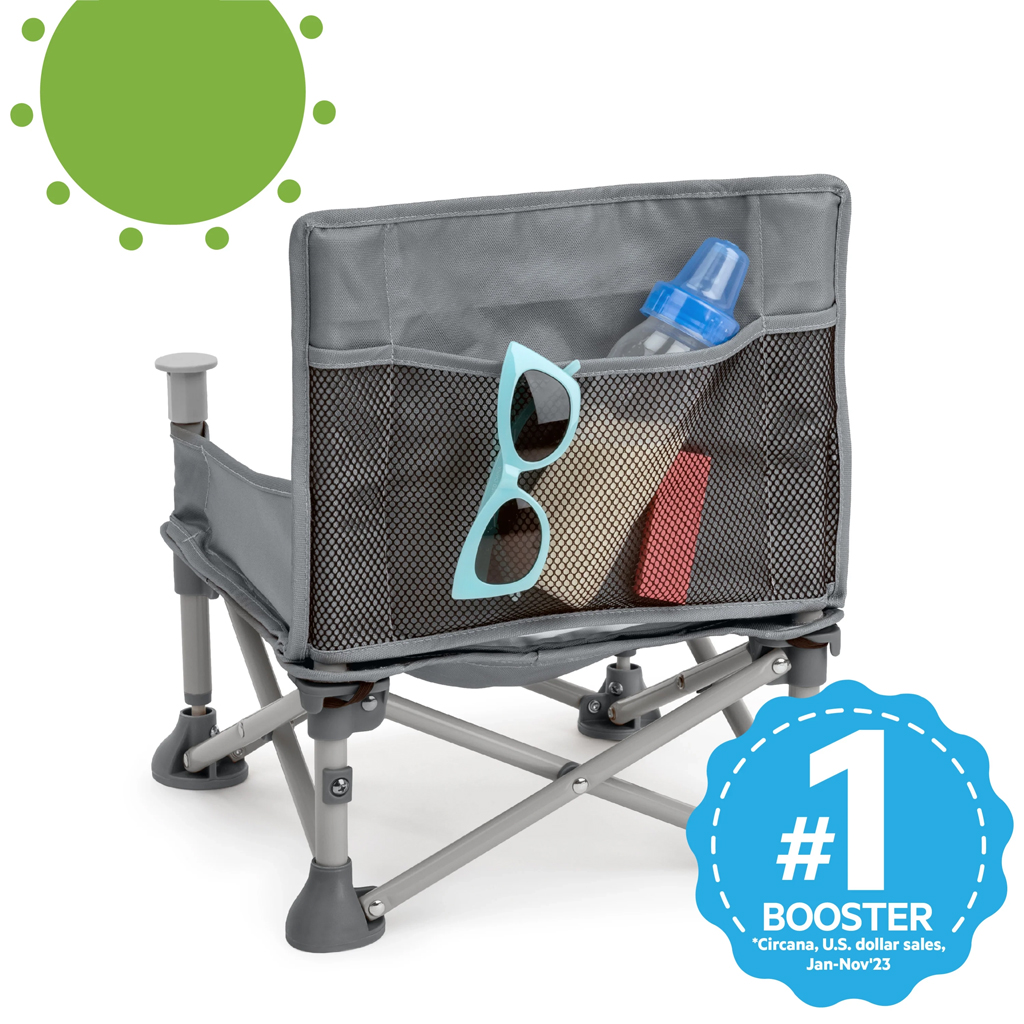 BRIGHT STARTS Stolička jedálenská prenosná Pop 'N Sit™ 6m+ do 15kg