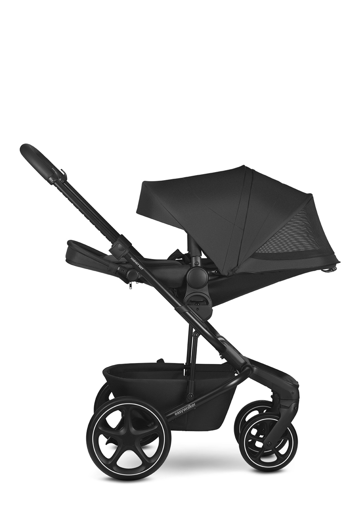 EASYWALKER Set XL kočík kombinovaný Harvey NXT s príslušenstvom Eclipse Black