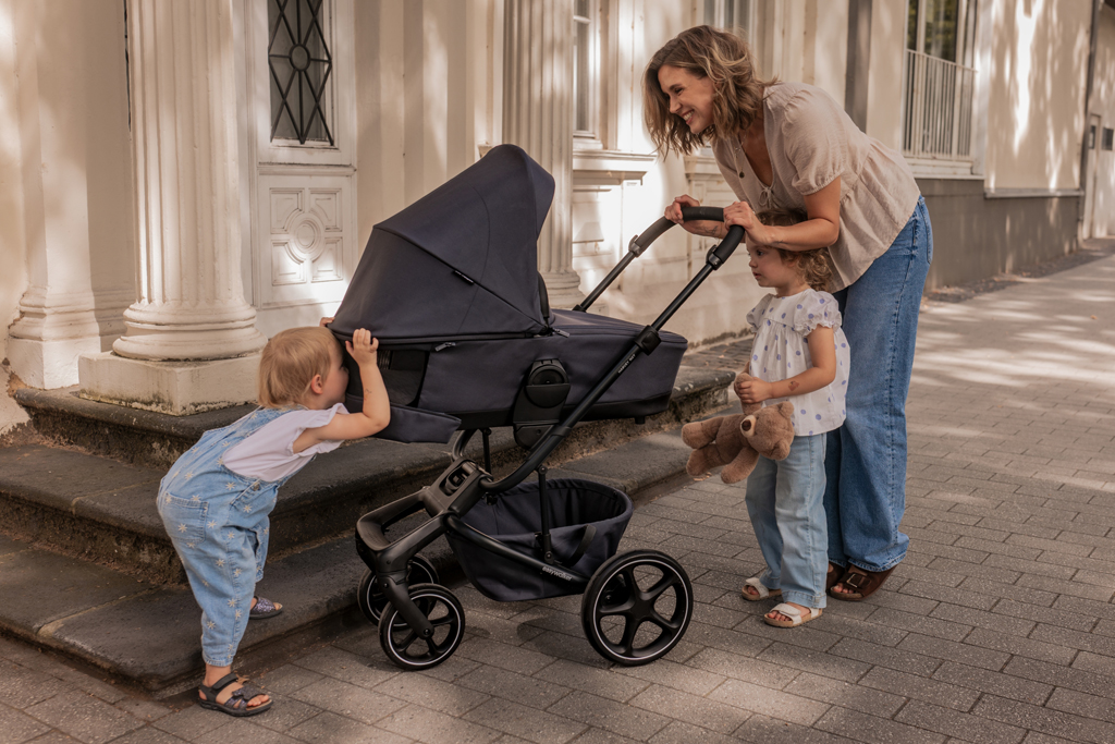 EASYWALKER Set XL kočík kombinovaný Harvey NXT s príslušenstvom Eclipse Black