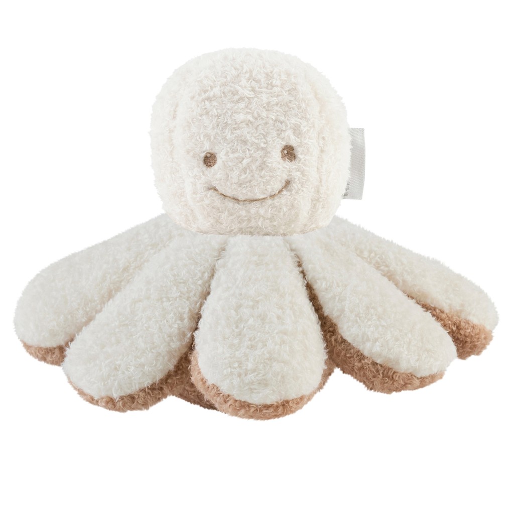 NATTOU Hračka plyšová chobotnička ecru 20cm, 0m+