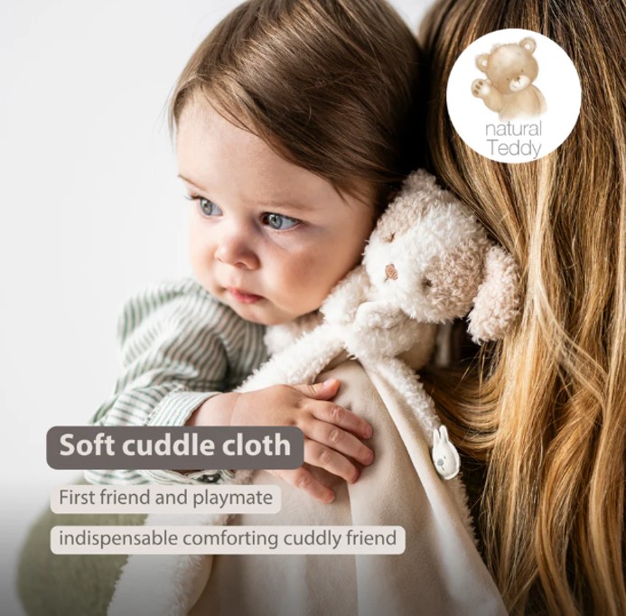 NATTOU Maznáčik plyšový Teddy psík 27 x 27 cm, 0m+