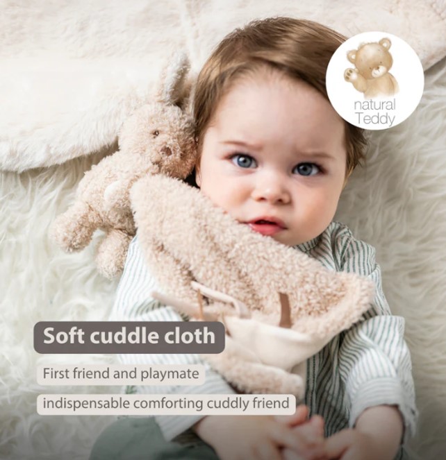 NATTOU Maznáčik plyšový Teddy zajačik 27 x 27 cm, 0m+