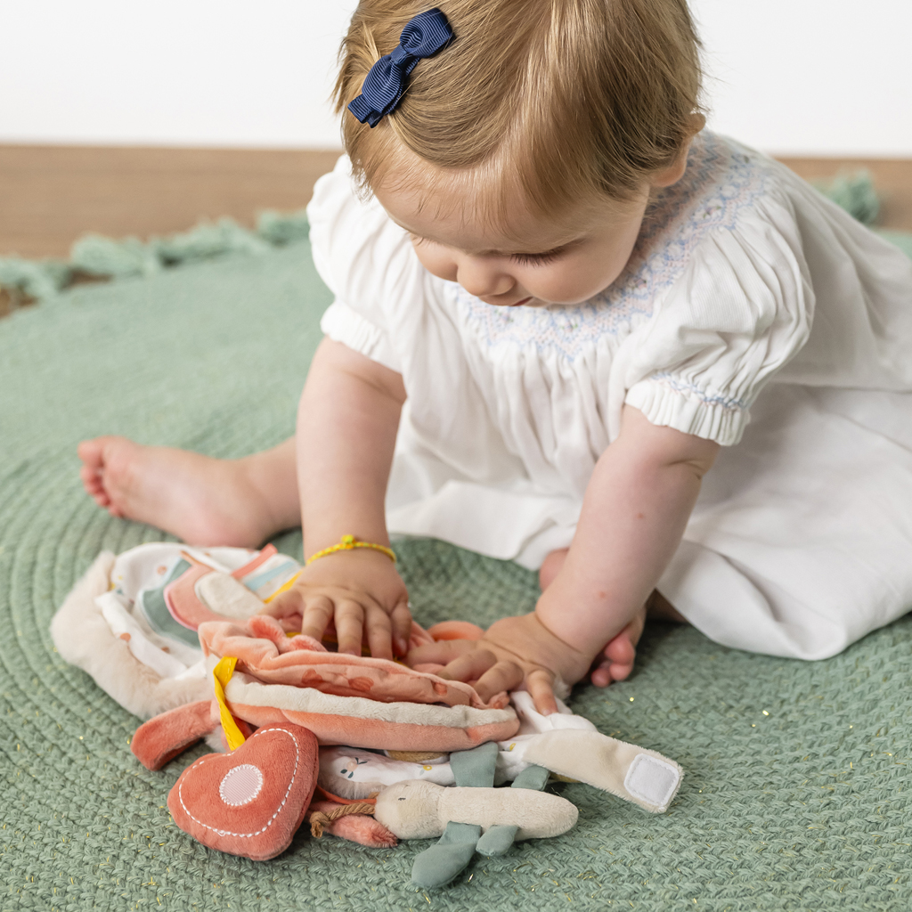 NATTOU Knižka plyšová ježko Zoe s aktivitami 14 cm Mila, Zoe &amp; Lana