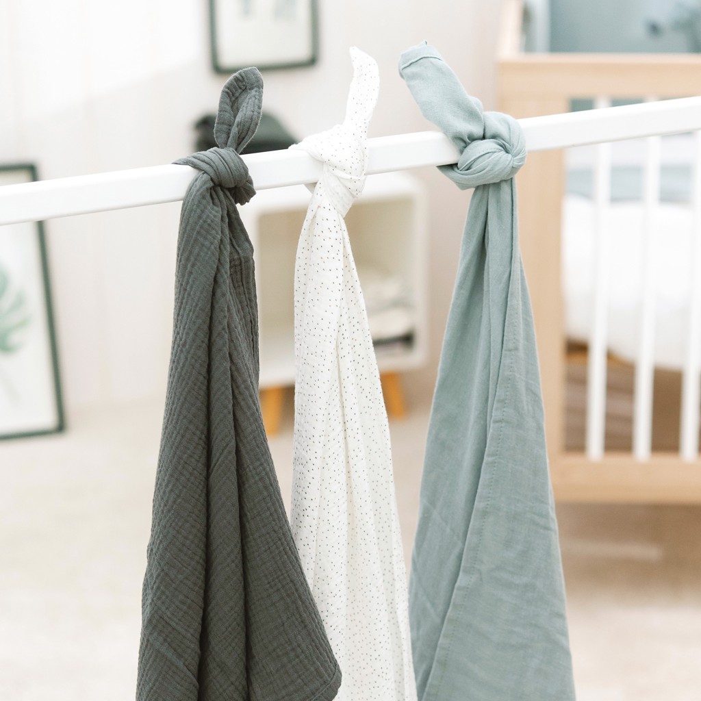 NATTOU Plienky mušelínové 3 ks LA 65x65 cm