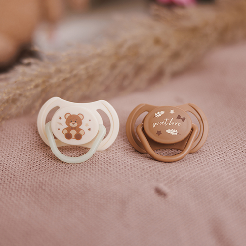 BABYONO Cumlíky silikónové symetrické 0-6m, 2 ks