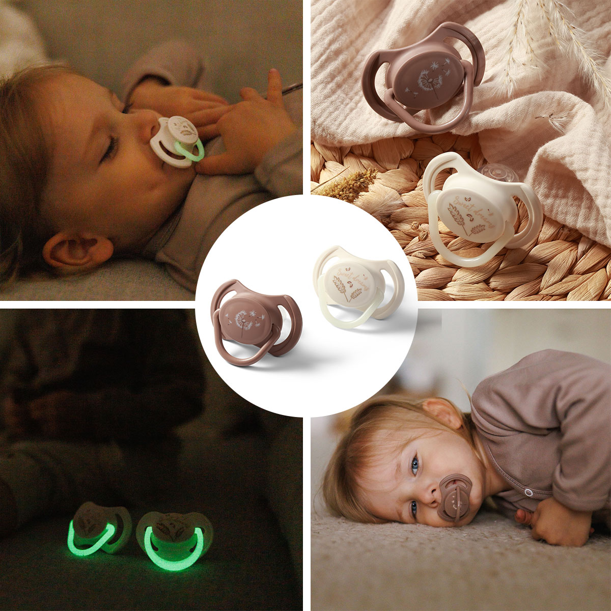 BABYONO Cumlíky silikónové symetrické 18m+, 2 ks