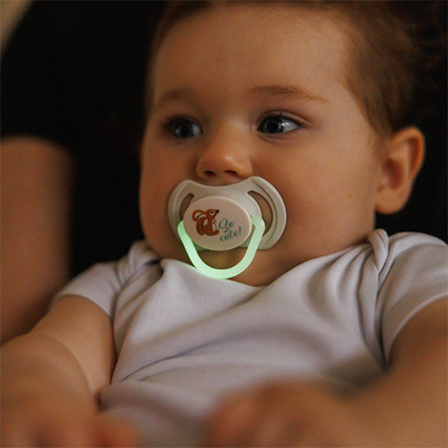 BABYONO Cumlíky silikónové symetrické 6-18m, 2 ks