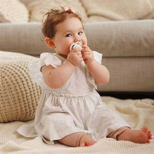 BABYONO Cumlíky silikónové symetrické 6-18m, 2 ks