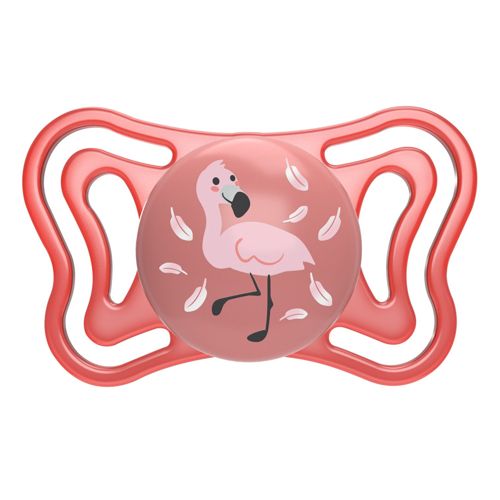 CHICCO Cumlík Physio Light silikónový dievča 6-16m, 2 ks