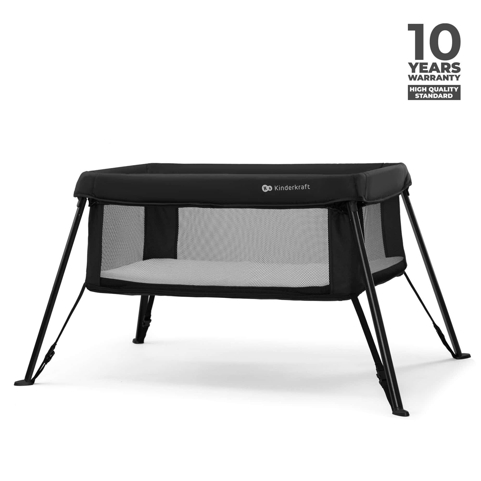 KINDERKRAFT Postieľka cestovná Cami Black