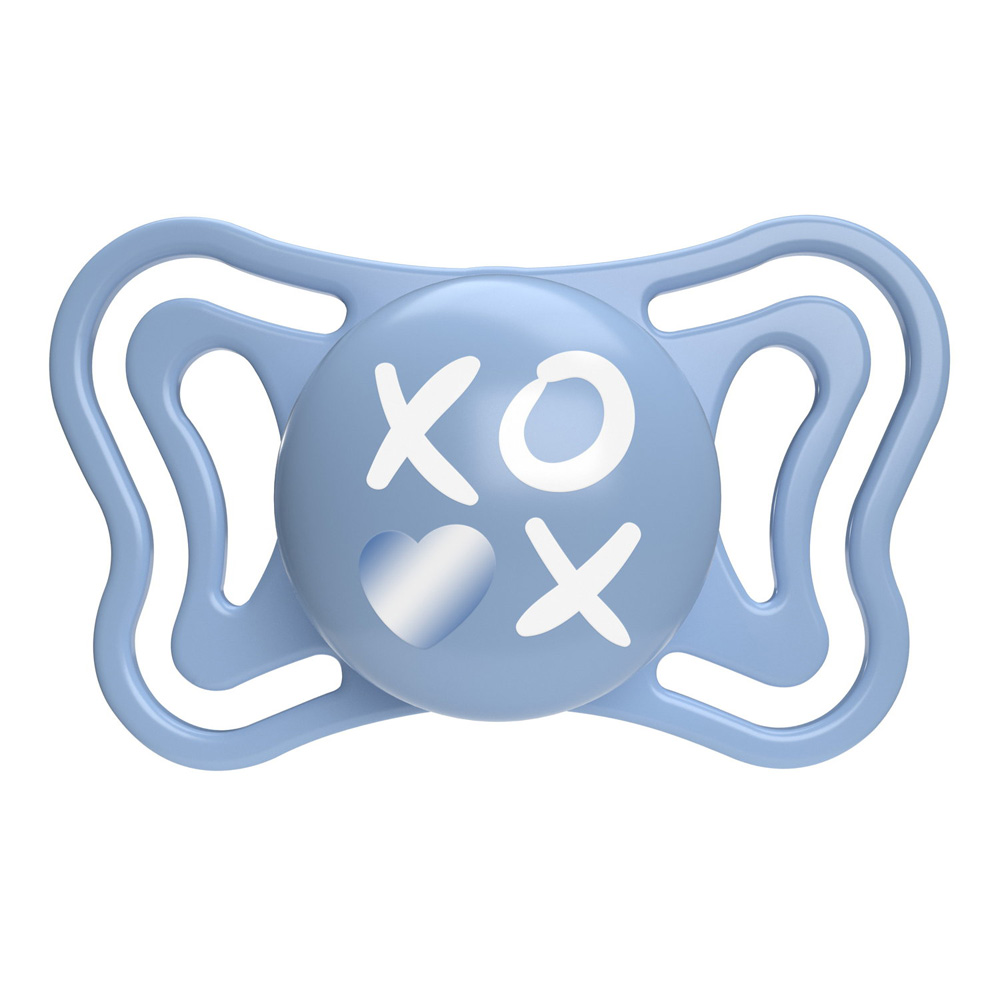 CHICCO Cumlík Physio Light silikónový chlapec 6-16m, 2 ks