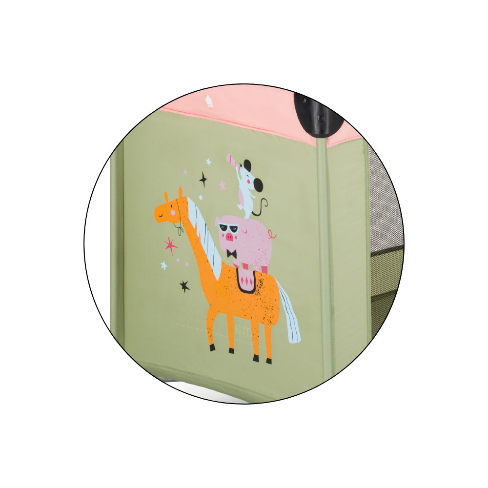 PETITE&amp;MARS Postieľka cestovná Koot - Friends Boho Party