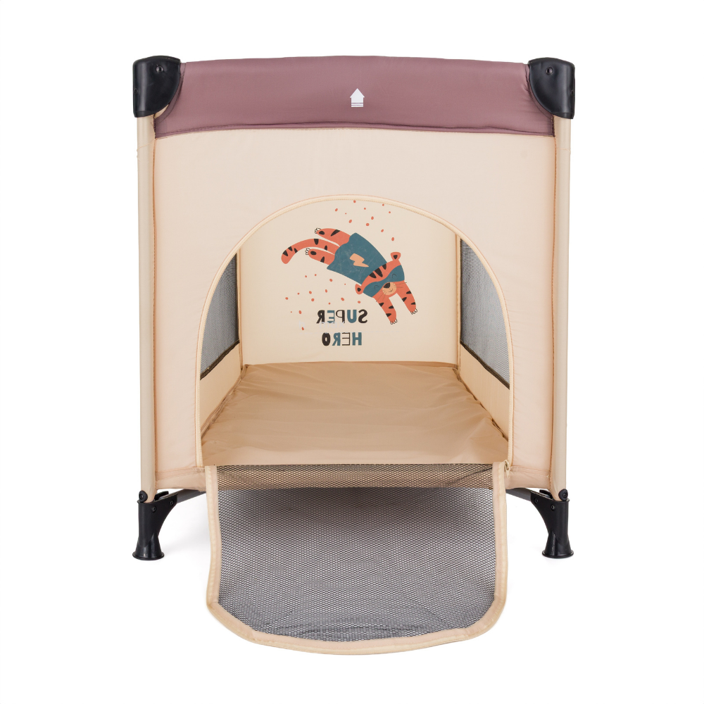 PETITE&amp;MARS Postieľka cestovná Koot - Tiger Super Hero