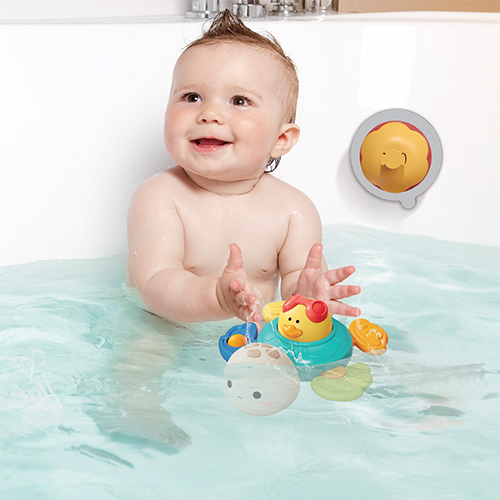 BABYONO Hračka senzorická s prísavkou korytnačka Turtle 6m+