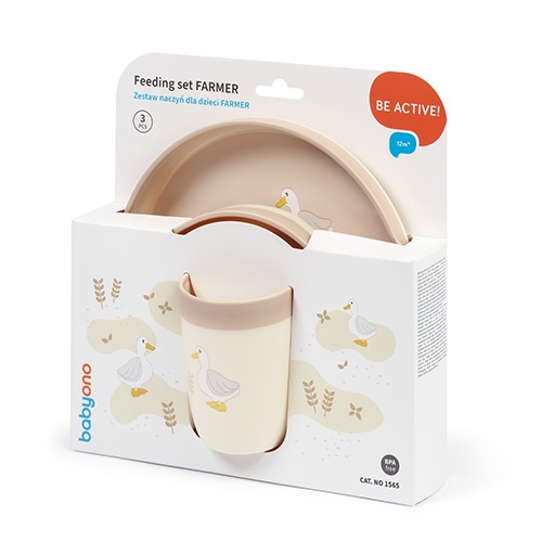 BABYONO Set jedálenský Farmer 12m+